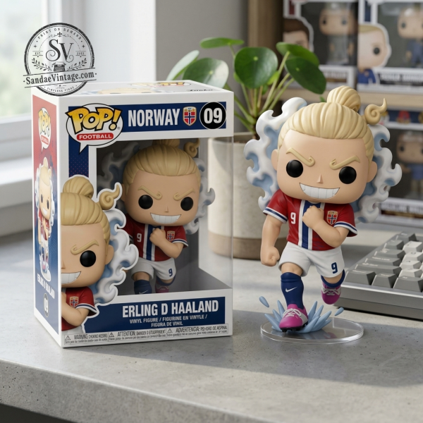 Erling Haaland Norway 2026 Funko Pop Style 3D Resin Figure Collectible 1 Detailed look of high-quality Erling Haaland Norway 2026 Funko Pop Style 3D Resin Figure Collectible in Home And Living